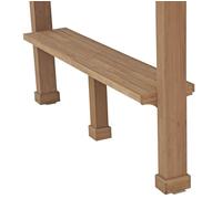 Westmann Tablette latérale en bois pour pavillon Devon Naturel 59x299x96 cm