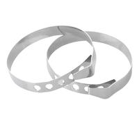 Westmark 10232280 Anneaux à roulade 6 pièces en inox, Acier Inoxydable, Argent, 5,5 x 5,2 x 0,9 cm