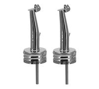 Westmark 2 Becs Verseurs à Spiritueux/Huile pour Bouteilles avec Filetage, Ø 31,5 mm, avec Cliquet, avec Tube d'air, métal/inox, Inox Gastro, Argenté, 45252280