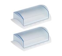 Westmark 2 beurriers de table avec échelle, plastique, blanc/translucide, 211622E3