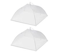 Westmark 2 Housses/Cloches de Protection pour Aliments, Pliable, 34 x 34 cm, Plastique, Blanc, 232822E3