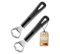Westmark 2 Ouvre-bouteilles/Décapsuleurs, longueur : 17 cm chacun, en Acier/plastique, Gentle, Noir, 280822E4