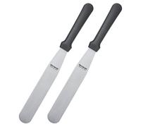 Westmark 2 Palettes, Couteaux à Pâtisserie Professionnels Master Line - Droit et Flexible, Taille de lame 3 x 18 cm, Longueur 30 cm - Noir, Argent, 312122E3