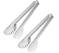 Westmark 2 Spaghetti-/Salat-/Servierzangen, Länge: je 23,8 cm, Rostfreier Edelstahl, Farbe: Silber, 127922E3
