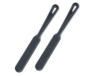 Westmark 2 spatules à crêpes résistantes à la chaleur jusqu'à 270 °C en PPA, longueur : 33 cm chacune, noir 286622E5, Gentle Plus 270° Lot de 2