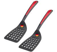 Westmark 2 Spatules Gallant - Large Surface de Contact et Bord Spécialement Aplati - Plastique, Noir, Rouge, 293722E3