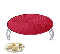 Westmark 22492270 Présentoir à assiettes pliable en plastique compatible micro-ondes Rouge/blanc