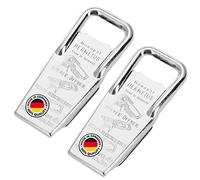 Westmark 2X Décapsuleur, Bouchon et Ouvreur de Couvercle, 3 en 1, Acier/Caoutchouc, 8,6 x 3,7 x 1,5 cm, Hermetus, Argenté/Rouge, 618322E3