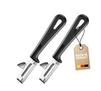 Westmark 2x Eplucheur Econome Universel/Eplucheur Pendulaire avec Ergot affûté, Gentle, Lame en acier inoxydable, couleur : noir, 280422E3