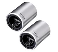 Westmark 2X Ouvre-Bouteille Automatique, pour Ouvrir Les Bouteilles à Bouchon Couronne, Aluminium brossé, Push&Pull, Argenté, 5,3 x 5,3 x 8 cm, 618822E3