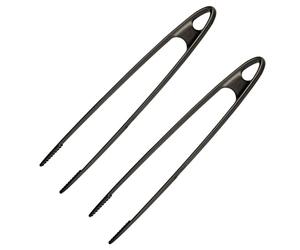 Westmark 2X Pince de Cuisine, de Friture et de Service, Pince à Grillade, Plastique, Longueur: 29 cm, Noir, 136922E3