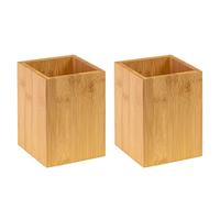 Westmark 2X Porte-ustensiles/Organisateur de Cuisine, Carré, Dimensions: 13,5 x 10 x 10 cm, Bambou, Tapas + Friends, Brun, 698622E3