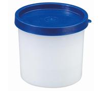 Westmark 4 Boîtes à Herbes/Epices, Couvercle Incl., Volume : env. 200 ml, Empilable, Plastique, Trio, Couleur: Transparent/Bleu, 25842270