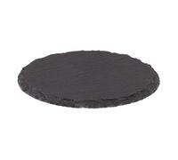 Westmark 4 Dessous de Verre en Ardoise, Rond, Contres les Rayures, ø 10 cm, Ardoise, Tapas + Friends, Gris, 69202270