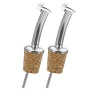 Westmark 42502280 Becs verseurs Classic-Standard 2 pièces avec clapet de fermeture en liège/laiton, Multicolore, 6,7 x 3,2 x 2,5 cm