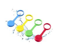 Westmark 44412260 Lot de 4 bouchons en silicone avec fente pour pailles sans BPA Multicolore