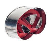 Westmark 448603 bretzel avec éjecteur, acier inoxydable, argent, 6,4 x 4,4 x 3,8 cm