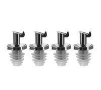 Westmark 478322E3 Lot de 4 verseurs pour huile/vinaigre avec rabats en métal et acier inoxydable en silicone
