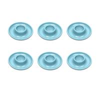 Westmark 6 Coquetiers, Ronds, Empilables, 10 cm, Plastique de Qualité Supérieure, Punto, Bleu, 206222EB