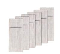 Westmark 6 Portes Couverts/Serviettes, 24 x 9 cm, Synthétique, Edition Saleen : Linen, Beige/Blanc, 01210004250