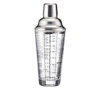 Westmark 62882260 Shaker à cocktail, 400 ml, verre sodocalcique, acier inoxydable 18/8 silicone