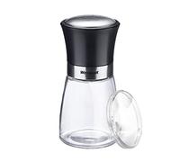 Westmark 63502260 Pot à épices avec couvercle aromatique, perforé fin, capacité 190 ml, verre/acier inoxydable/plastique, Blacky, transparent/noir/argent