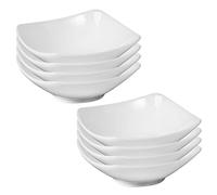 Westmark 8 Petits Bols en Céramique, Carrés, Petit, Dimensions: 7,4 x 7,4 x 2,5 cm, Céramique, Tapas + Friends, Blanc, 697522E2