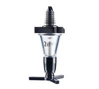 Westmark 9220223A Doseur réglable Standard 2cl résistant à l’anis, Plastique, Transparent/Noir, 22,5 x 12 x 7 cm