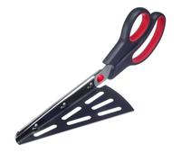 Westmark Antonio Ciseaux à pizza - Coupe-pizza et pelle à pizza, gadget de cuisine cool idéal pour pizza ou tartes flambées - Sans BPA, acier inoxydable, PP, TPR, Noir