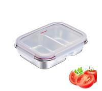 Westmark Boîte alimentaire rectangulaire en inox 2 compartiments 730 ml