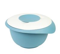 Westmark Bol de Mélange avec Couvercle Deux Parties, 2,5 L, Avec Verseur, Plastique, Blanc/bleu, 3153227B