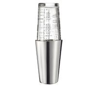Westmark Boston Shaker Boogie - Shaker à cocktail avec échelle - Mixeur à cocktail professionnel - Accessoires de bar - Comprend des recettes pour mélanger la margarita et plus encore - Acier