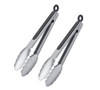 Westmark Classic Spezial Midi 162422E3 Lot de 2 pinces à barbecue avec lames en acier inoxydable et poignées caoutchoutées, longueur : 27,5 cm, acier inoxydable/plastique