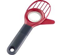 Westmark Coupe-avocats/ Dénoyauteur d'Avocats, 3 en 1, multifonctionnel, longueur : 21,5 cm, plastique/silicium/acier inoxydable, Hello, rouge/noir, 51562270