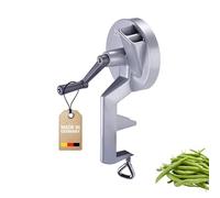 Westmark Coupe-haricots avec 2 Ouvertures de Coupe et Pince à Vis pour montage sur table, Couteaux en Acier inoxydable/boîtier en Aluminium, Argenté, 11822260
