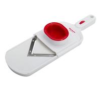 Westmark Coupe-légumes à épaisseur de coupe réglable, Lame en acier inoxydable en forme de V, avec protège-doigts, V-Hobel, blanc/rouge, 11472260
