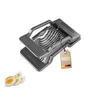 Westmark Coupe-œufs Justus Black Edition - Diviseur d'œufs pour tranches rondes et ovales - Fils en acier inoxydable extra-tranchants - Anthracite