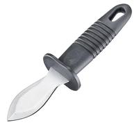 Westmark Couteau à Huîtres, lame polie et forgée des deux côtés, longueur totale : 19,7 cm, acier inoxydable/plastique, argenté/noir, 66152270