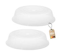Westmark Couvercles d'Assiettes pour Micro-ondes, 2 pièces, Diamètre : 25 cm, Plastique, Transparent, 224522E3