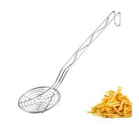 Westmark Cuillère à Frire Pro - Écumoire en Acier Inoxydable - Louche pour Frites & Co - Friture, Blanchiment et Cuillère Parfaits - Argent, Ø 15 cm