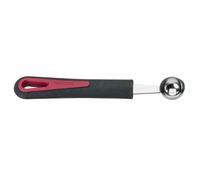 Westmark Cuillère Creuse Façonneuse de Boules de Fruits et Légumes, Cuillère à Pomme Parisienne, ø 26 mm, longueur : 17,3 cm, Acier inoxydable/plastique, Gallant, Noir/rouge, 29222270