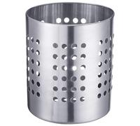 Westmark Egouttoir à Couverts/Porte-Ustensiles, Rond, Diamètre: 12 cm, Hauteur: 13,5 cm, Acier Inoxydable, Argent, 69022211