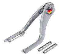 Westmark Éplucheur de légumes/Double éplucheur d'Asperges, 2 Lames de rechange en acier inoxydable incluses, Peel-Star Alu, Aluminium de haute qualité avec Revêtement alimentaire, 605022E6