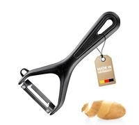 Westmark Éplucheur légumes et asperges Gentle 15 cm – lame inox, protection lame, noir