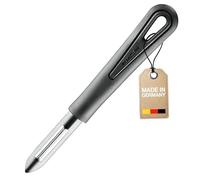Westmark Éplucheur Gentle économique à lame fixe, acier inoxydable, noir