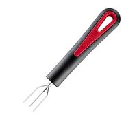 Westmark Fourchette à Pommes de Terre à 3 dents, longueur : 16,3 cm, Acier inoxydable/plastique, Gallant, Noir/rouge, 29142270