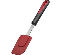 Westmark Gallant 29172270 Spatule à pâte, avec tête en silicone, résistante à la chaleur jusqu'à 200 °C, acier inoxydable/silicone/plastique, noir/rouge/argenté