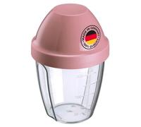 Westmark Gobelet Mélangeur/Shaker avec Disque de Mélange Amovible, Capacité : 0,25 L, Hauteur : 12,8 cm, Plastique, sans BPA, Mix-Ei, Couleur : Clair/Rose, 3089227P