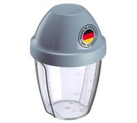 Westmark Gobelet Mélangeur/Shaker avec Disque de Mélange Amovible, Capacité : 0,25 L, Hauteur : 12,8 cm, Plastique, sans BPA, Mix-Ei, Couleur : Clair/Bleu, 3089227B