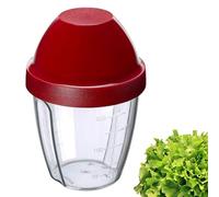 Westmark Gobelet Mélangeur/Shaker avec Disque de Mélange Amovible, Capacité : 0,25 l, hauteur : 12,8 cm, Plastique, sans BPA, Mix-Ei, Couleur : clair/rouge, 30892270